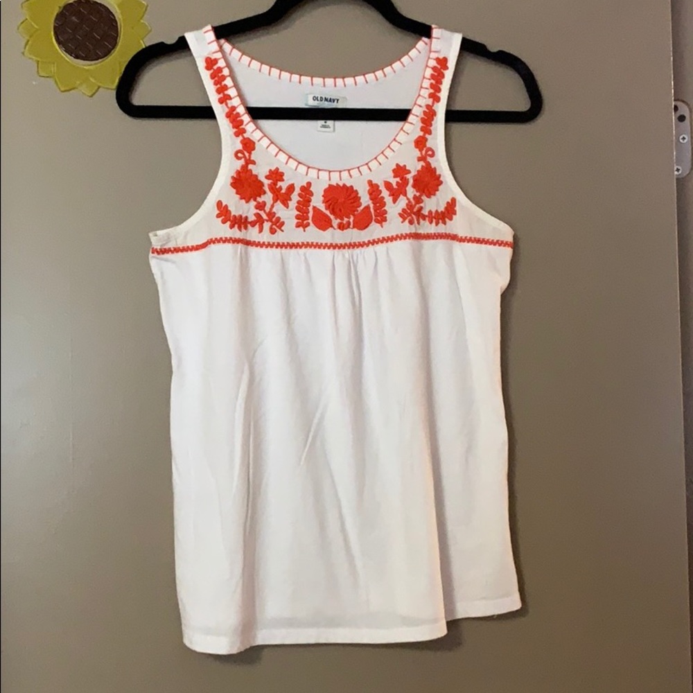 Embroidered Tank Top